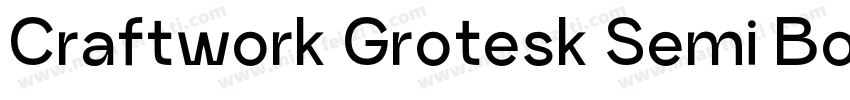 Craftwork Grotesk Semi Bold字体转换